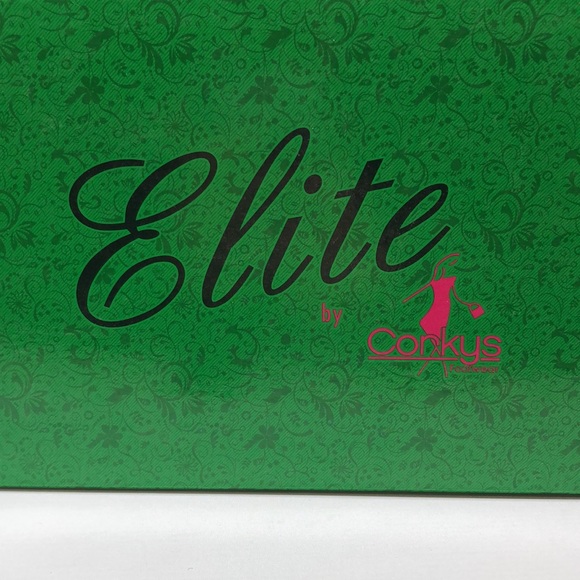 Elite By Corkys Slides Women’s Size 7 Four Points Leather Sandal Turquoise Artsy - Picture 16 of 16